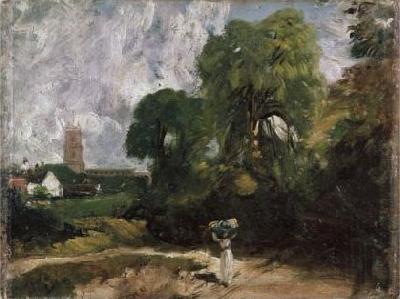 John Constable Stoke-by-Nayland, Suffolk. Spain oil painting art